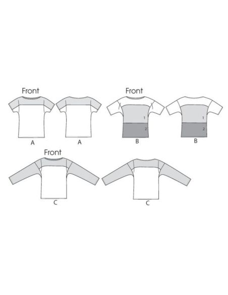 Patron Vogue 8877 Y - Haut ample