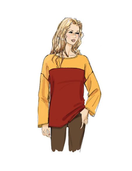 Patron Vogue 8877 Y - Haut ample