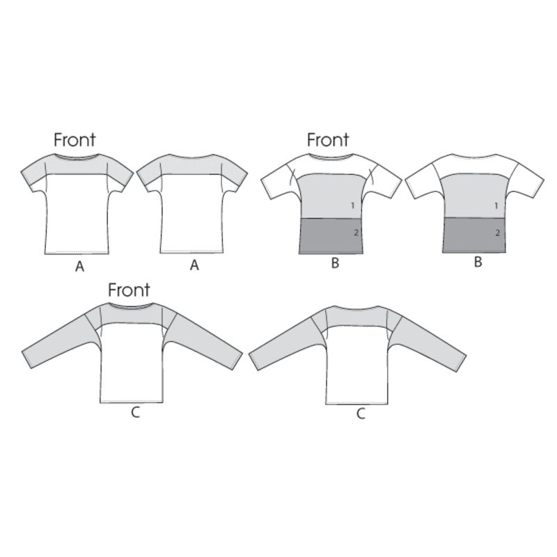 Patron Vogue 8877 Y - Haut ample