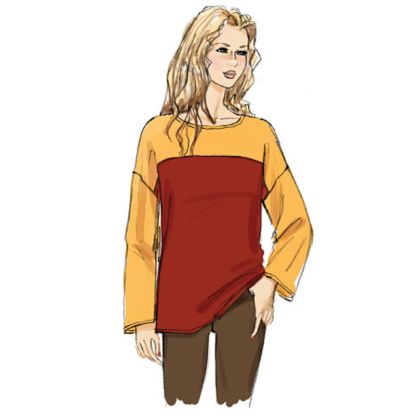 Patron Vogue 8877 ZZ - Haut ample 2