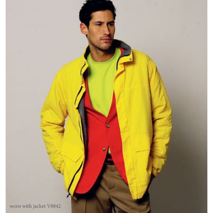 Patron Vogue 8890 MXX - Ensemble tailleur homme comprenant veste, short et pantalon 2