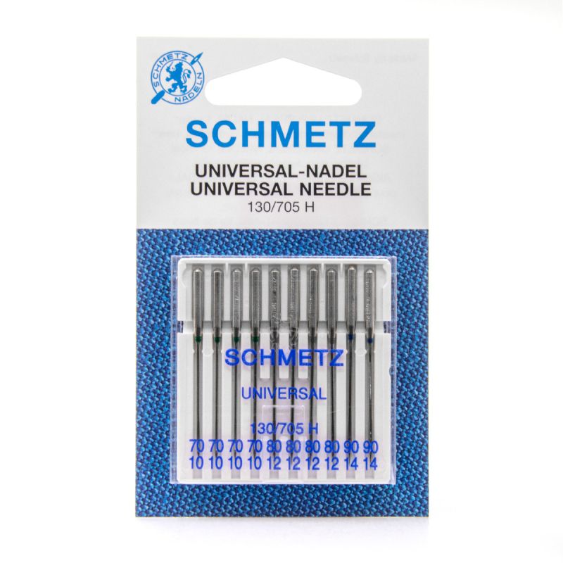 Assortiement de 10 aiguilles machine SCHMETZ Universal - Taille 70 -90