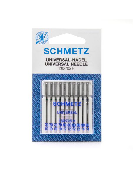 Assortiement de 10 aiguilles machine SCHMETZ Universal - Taille 70 -90