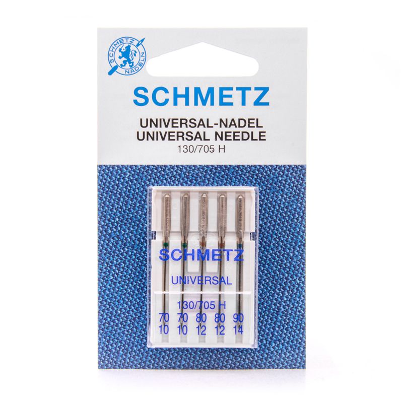 Assortiement de 5 aiguilles machine SCHMETZ Universal - Taille 70 -90