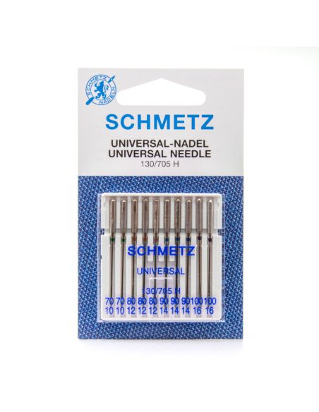 Assortiement de 10 aiguilles machine SCHMETZ universal - Taille 70 - 100