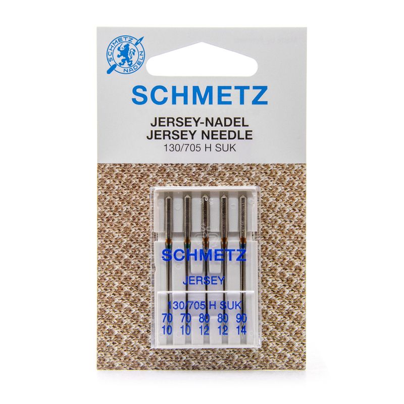 Assortiement 5 aiguilles machine SCHMETZ Jersey - Taille 70 - 90