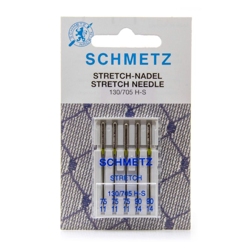 Assortiement 5 aiguilles machine SCHMETZ Stretch- Taille 75 - 90