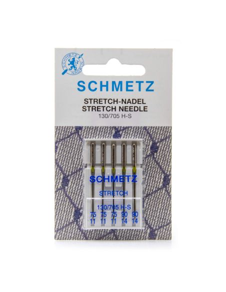Assortiement 5 aiguilles machine SCHMETZ Stretch- Taille 75 - 90
