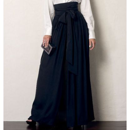 Patron Vogue 8955 E5 - Jupe-culotte femme avec ceinture Cummerbund 2