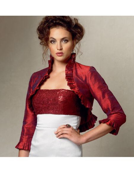 Patron Vogue 8957 A5 - Boléros femme