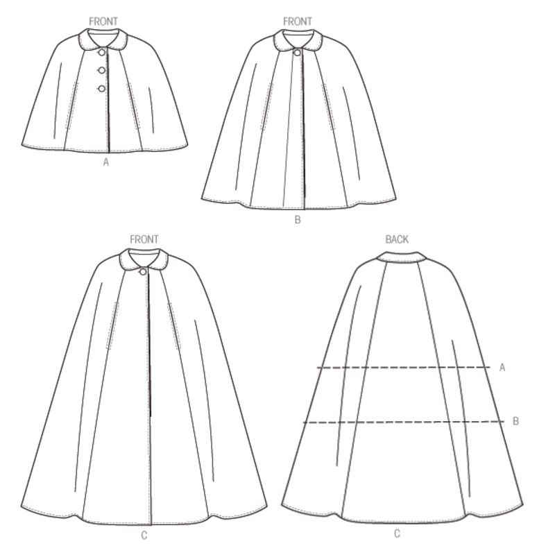 Patron Vogue 8959 Y - Veste-cape femme avec col rond à revers