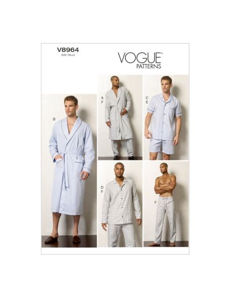 Patron Vogue 8964 MUU - Ensemble de pyjama pour homme