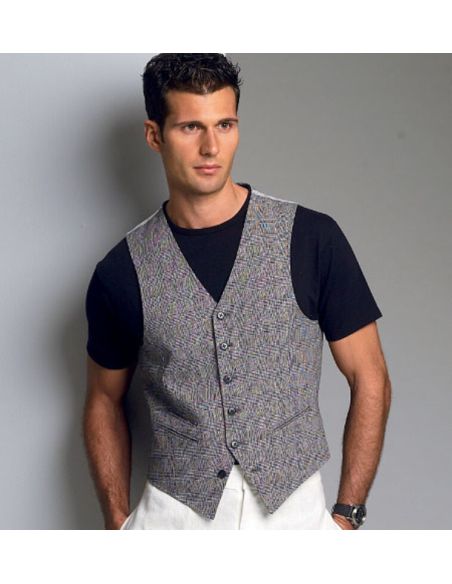 Patron Vogue 8987 MUU - Gilet de costume homme