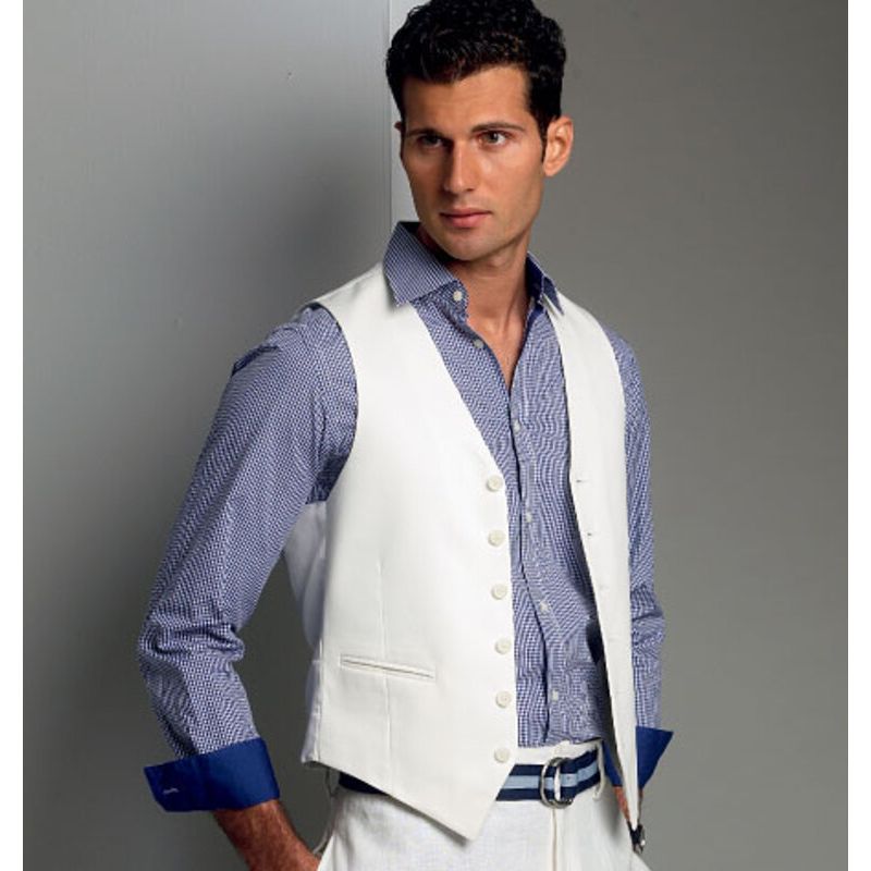 Patron Vogue 8987 MUU - Gilet de costume homme