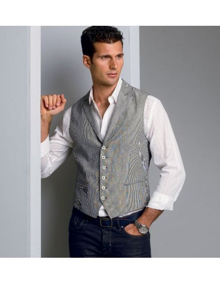Patron Vogue 8987 MUU - Gilet de costume homme