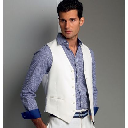 Patron Vogue 8987 MXX - Gilet de costume homme 2