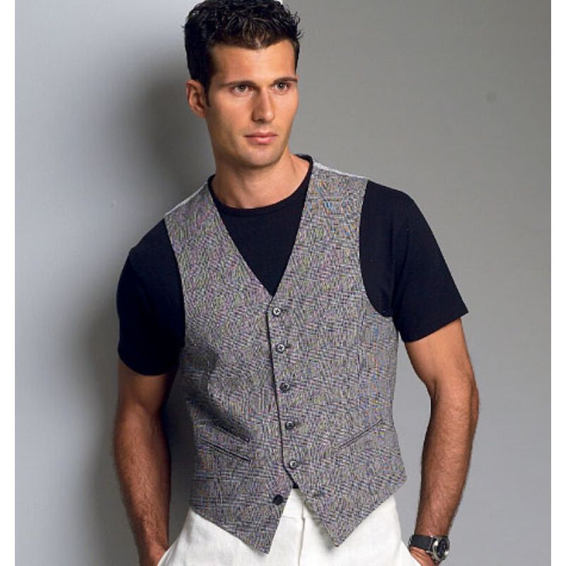 Patron Vogue 8987 MXX - Gilet de costume homme