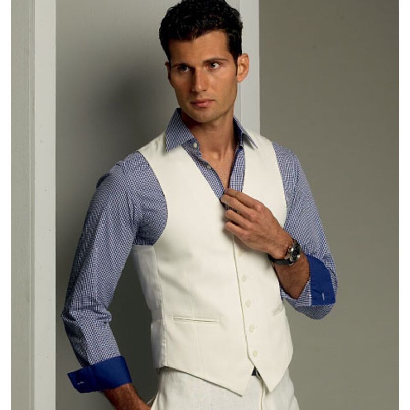 Patron Vogue 8987 MXX - Gilet de costume homme