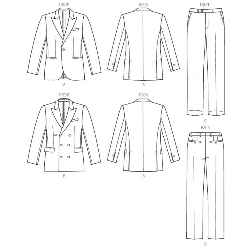 Patron Vogue 8988 MUU - Veste et pantalon homme