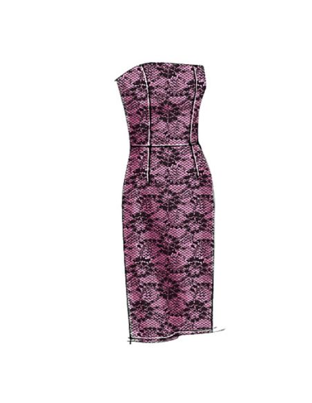 Patron Vogue 8766 AA - Robes femme styles fourreau et patineuse