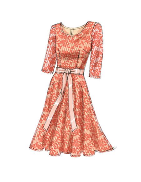 Patron Vogue 8766 D5 - Robes femme styles fourreau et patineuse