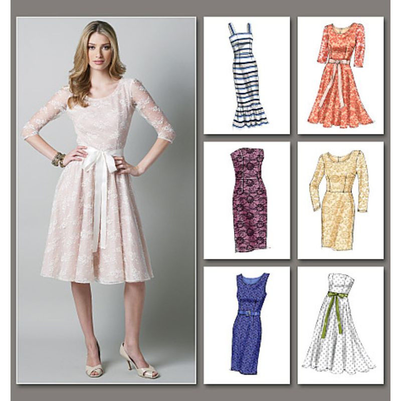 Patron Vogue 8766 D5 - Robes femme styles fourreau et patineuse