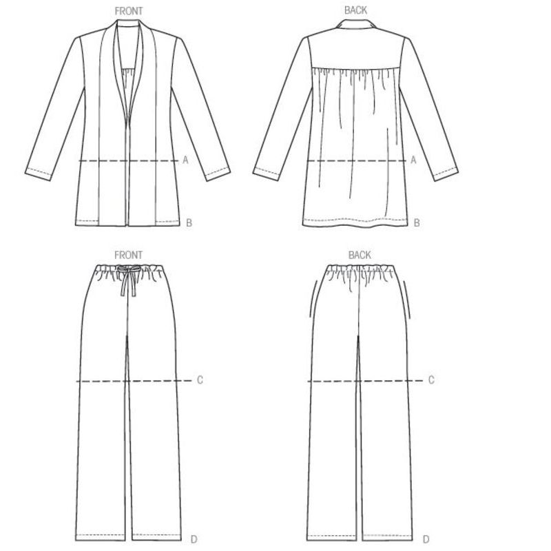 Patron Vogue 9011 Y - Veste, short et pantalon