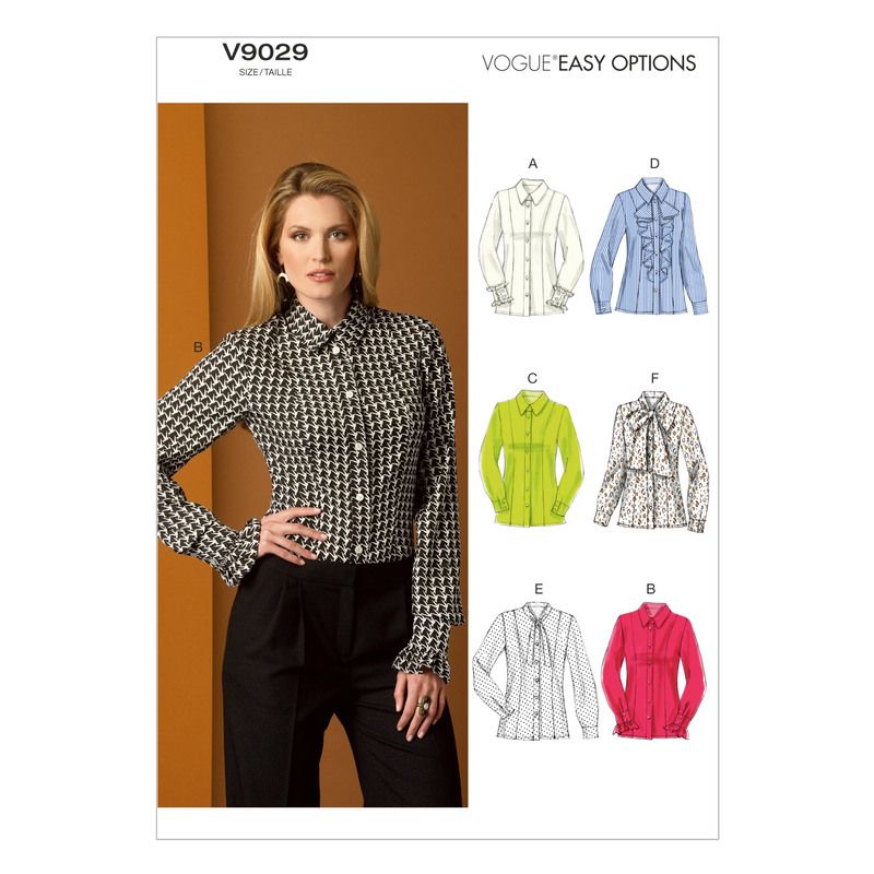 Patron Vogue 9029 B5 - Chemises femme