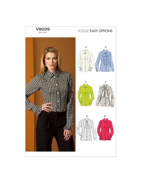 Patron Vogue 9029 B5 - Chemises femme