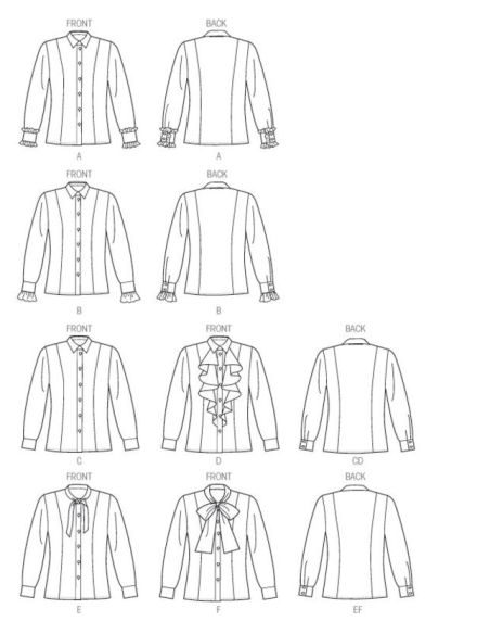 Patron Vogue 9029 B5 - Chemises femme