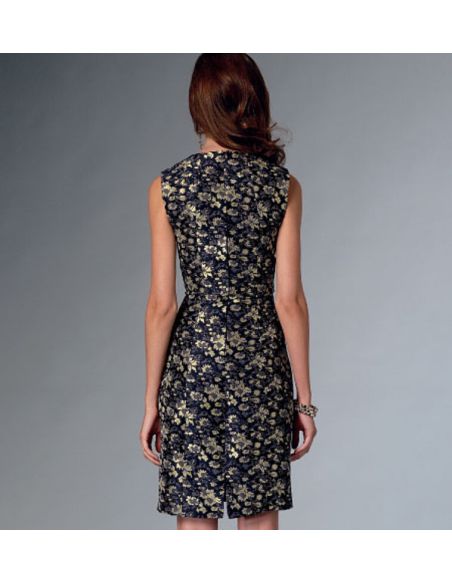 Patron Vogue 9050 E5 - Robe femme, style fourreau ou patineuse