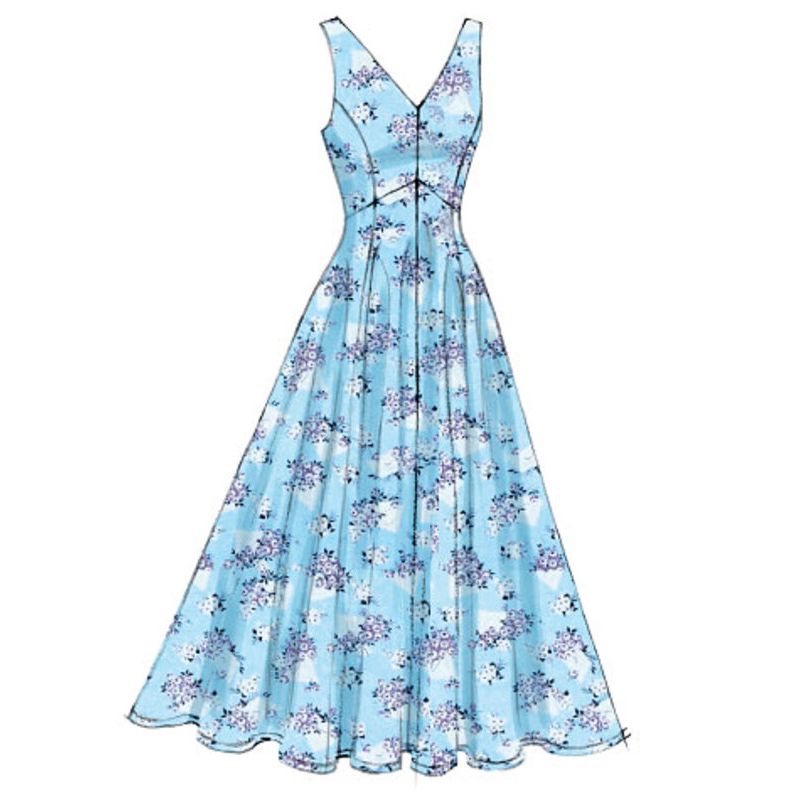 Patron Vogue 8997 A5 - Robes à coutures princesse, style fourreau ou évasé