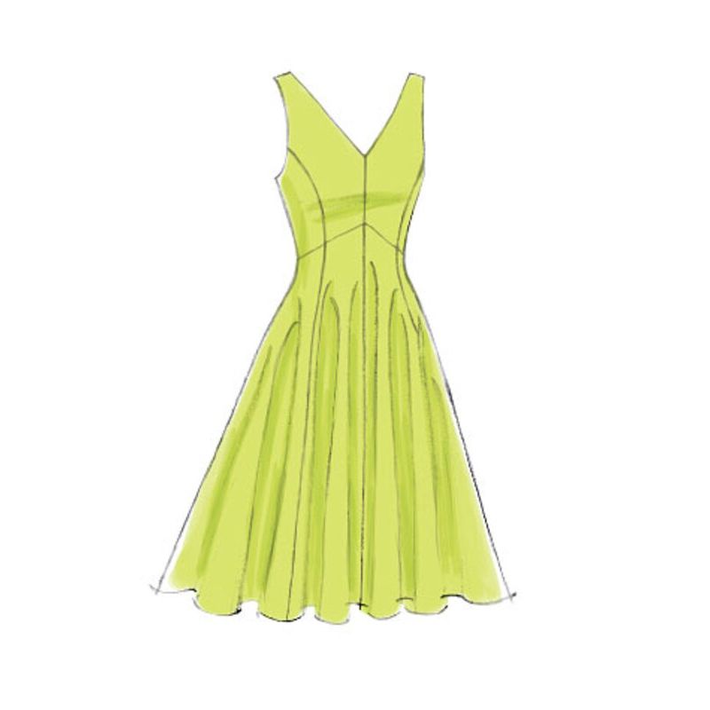 Patron Vogue 8997 A5 - Robes à coutures princesse, style fourreau ou évasé