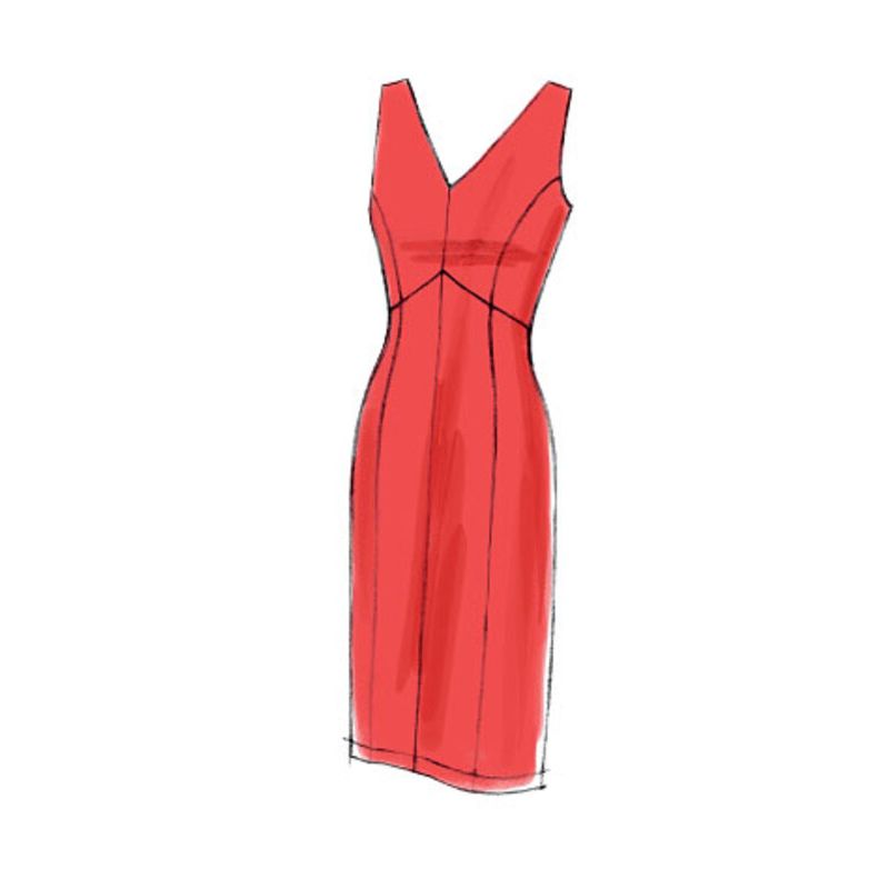 Patron Vogue 8997 A5 - Robes à coutures princesse, style fourreau ou évasé