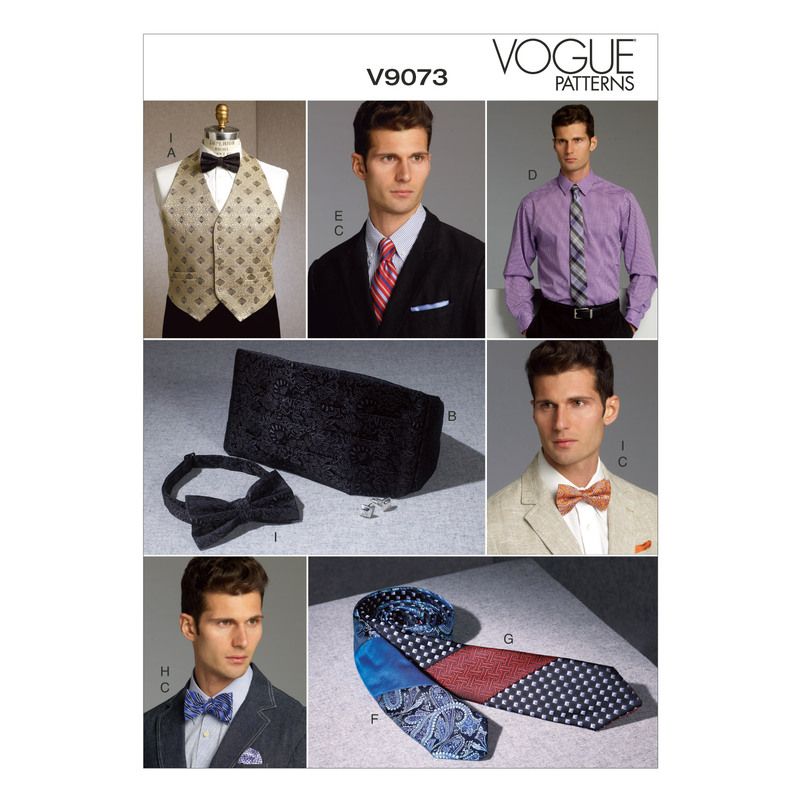 Patron Vogue 9073 OSZ - Gilet et accessoires pour homme