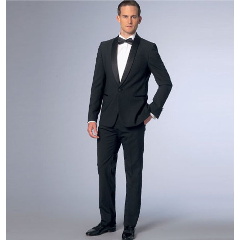 Patron Vogue 9097 MXX - Costume homme : Veste à col châle mono-bouton et pantalon