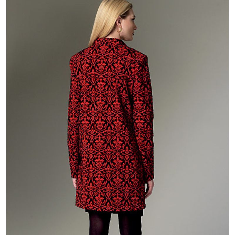 Patron Vogue 9133 Y - Manteau-veste femme coupe Boxy à un bouton