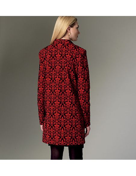 Patron Vogue 9133 Y - Manteau-veste femme coupe Boxy à un bouton