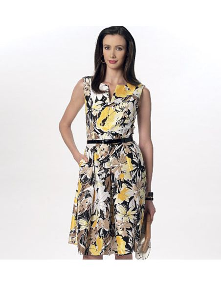 Patron Vogue 9167 A5 - Robes à coutures princesse, style fuseau ou patineuse