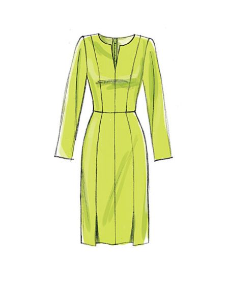 Patron Vogue 9167 A5 - Robes à coutures princesse, style fuseau ou patineuse