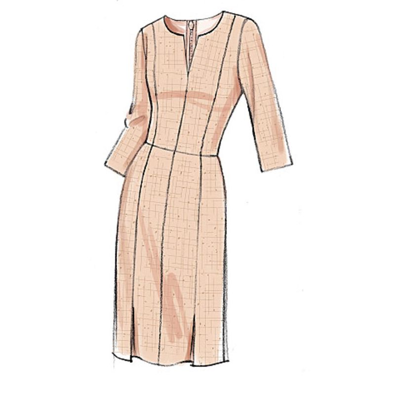 Patron Vogue 9167 A5 - Robes à coutures princesse, style fuseau ou patineuse