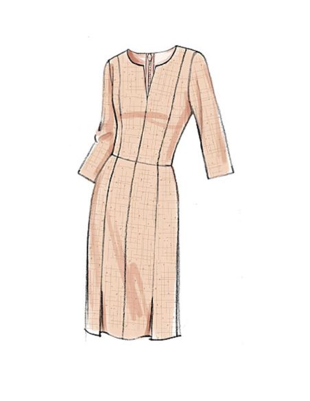 Patron Vogue 9167 A5 - Robes à coutures princesse, style fuseau ou patineuse