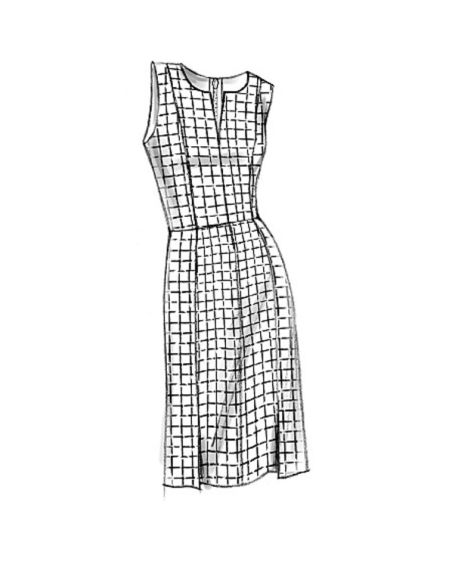 Patron Vogue 9167 A5 - Robes à coutures princesse, style fuseau ou patineuse