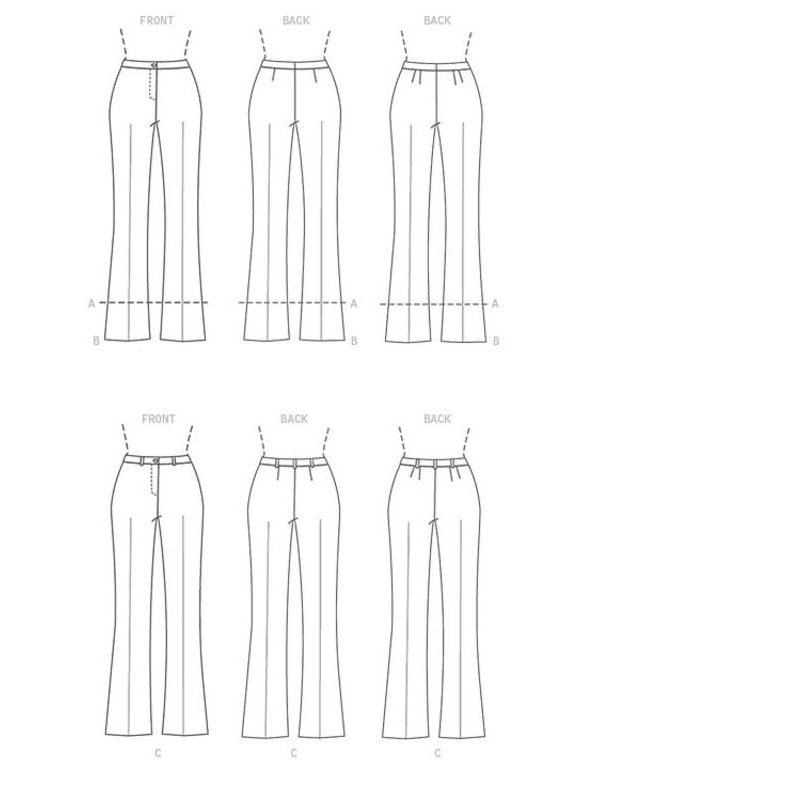 Patron Vogue 9181 A5 - Pantalon pour femme coupe Bootcut