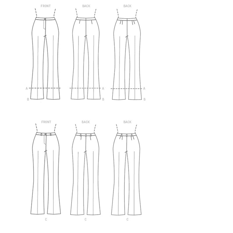 Patron Vogue 9181 A5 - Pantalon pour femme coupe Bootcut