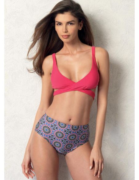 Patron Vogue 9192 E5 - Maillots de bain femme - Bikini, Monokini, Une pièce, Tankini et robe de plage