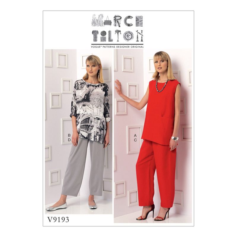 Patron Vogue 9193 F5 - Ensemble pour femme : tunique et pantalon