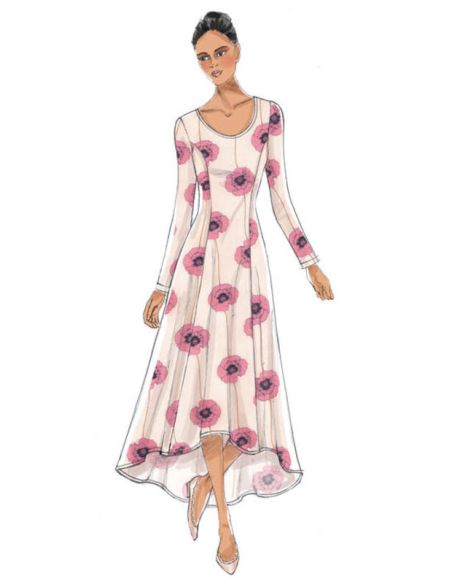 Patron Vogue 9199 A5 - Robes femme à coutures princesse