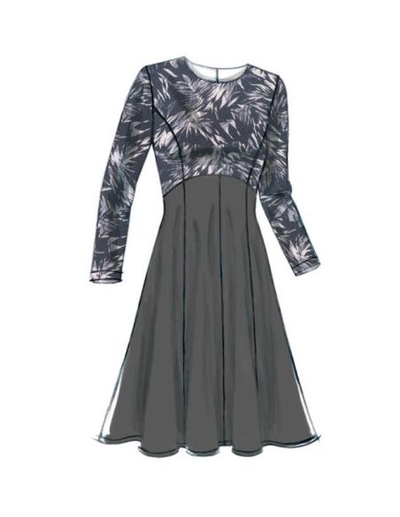 Patron Vogue 9202 A5 - Robes femme à coutures princesse