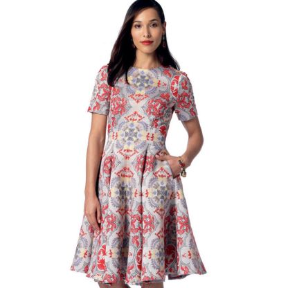 Patron Vogue 9202 A5 - Robes femme à coutures princesse 2